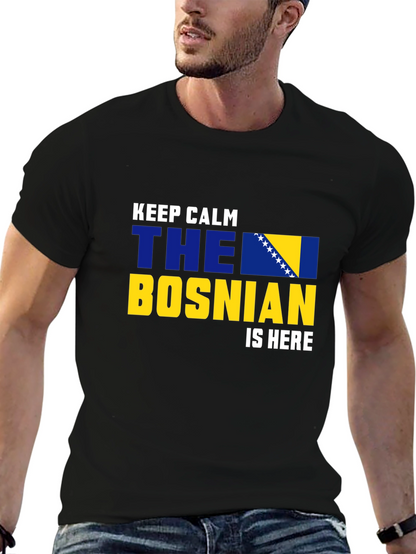 Camiseta Negra Bosnia Keep Calm