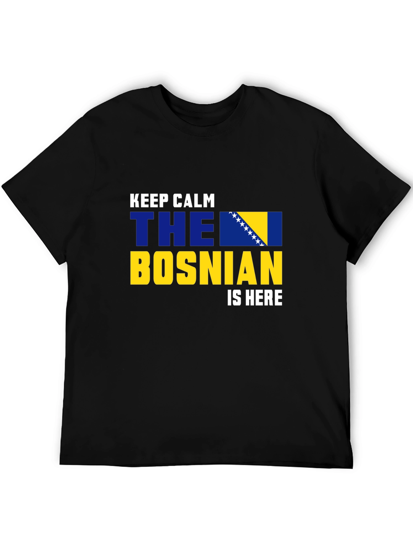 Camiseta Negra Bosnia Keep Calm