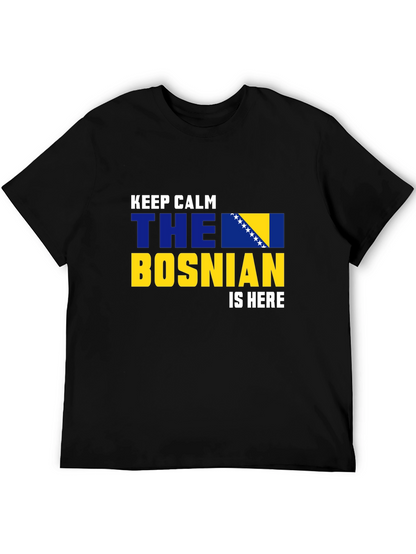 Camiseta Negra Bosnia Keep Calm