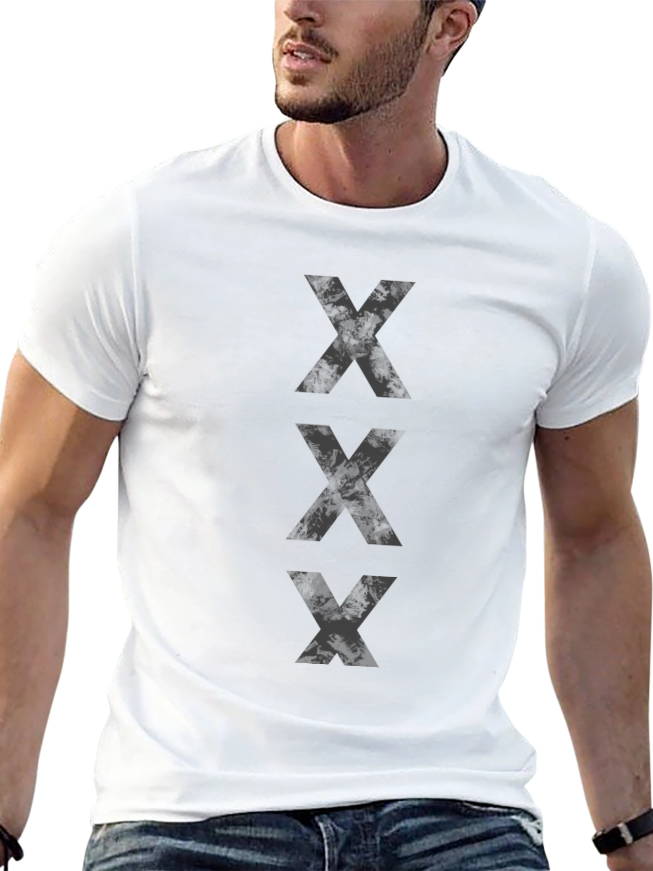 Camiseta Negra con Diseño XXX
