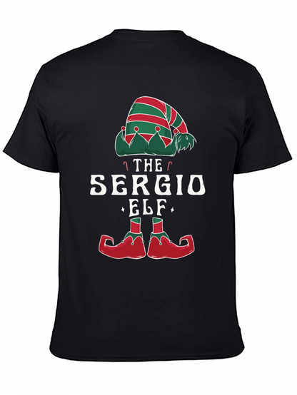 Camiseta Negra Navideña Elfo Sergio