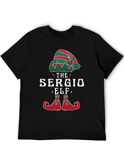Camiseta Negra Navideña Elfo Sergio