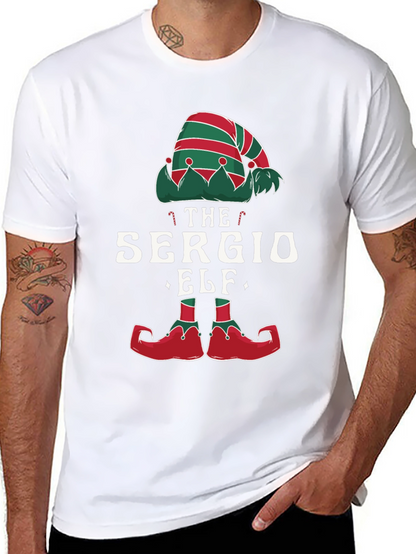 Camiseta Negra Navideña Elfo Sergio
