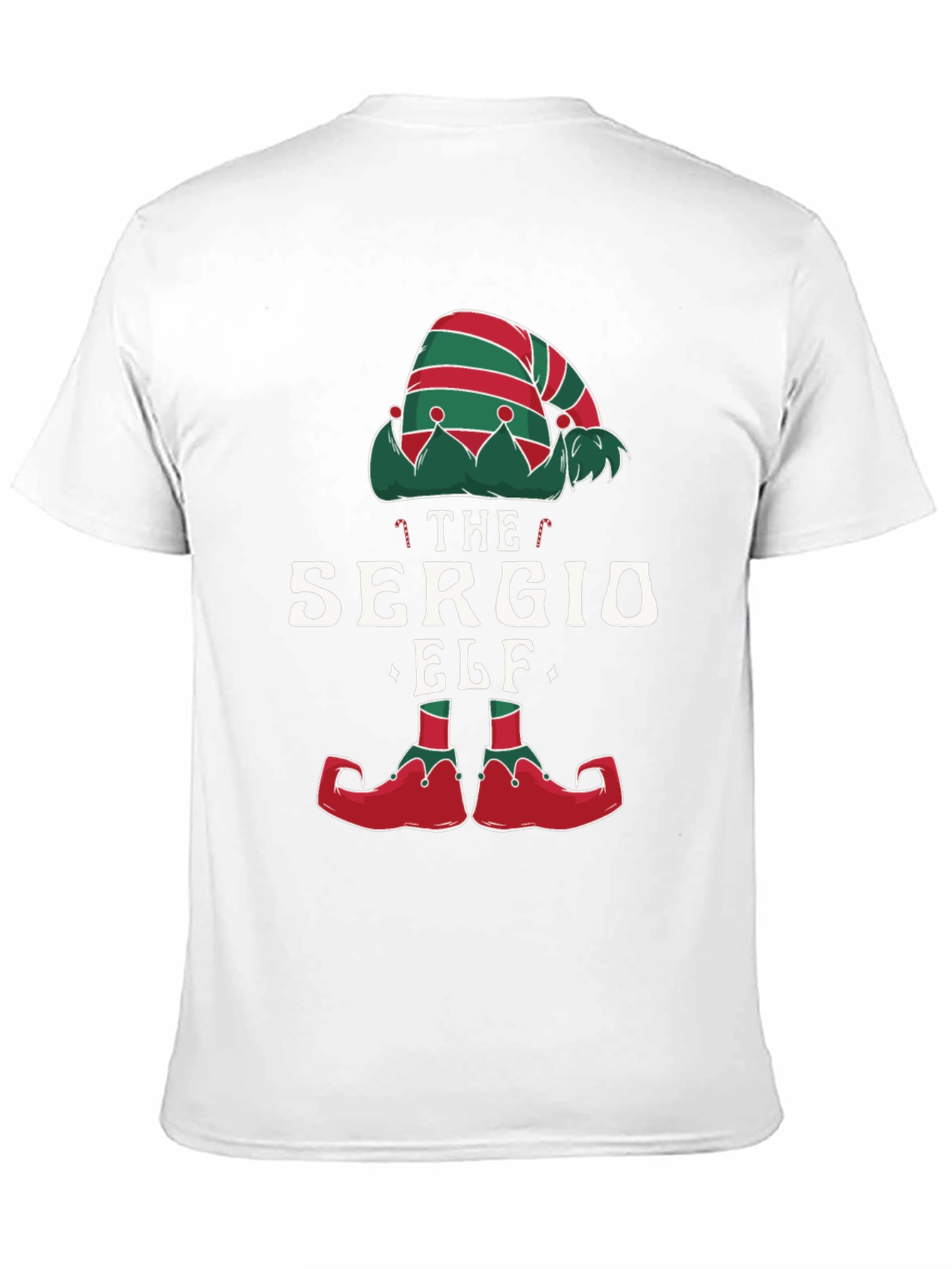 Camiseta Negra Navideña Elfo Sergio