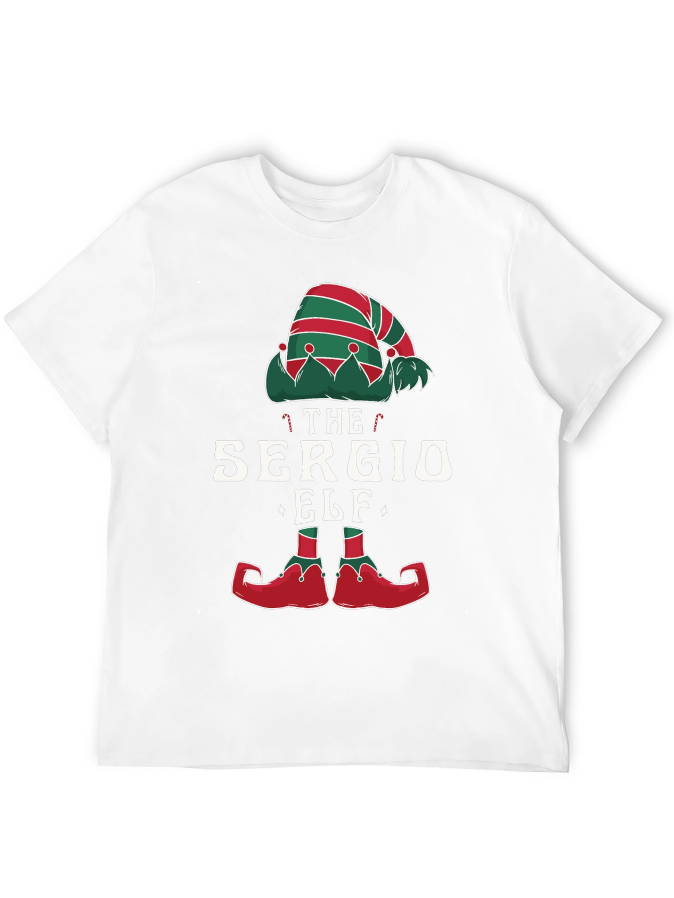 Camiseta Negra Navideña Elfo Sergio