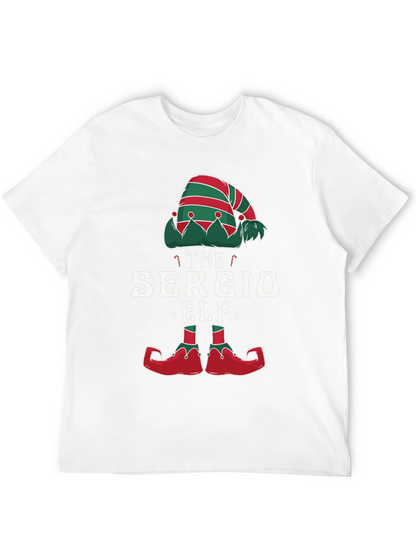 Camiseta Negra Navideña Elfo Sergio