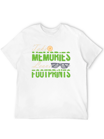Camiseta Negra Take Memories Leave Footprints