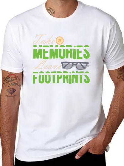 Camiseta Negra Take Memories Leave Footprints