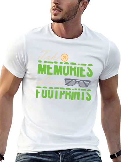 Camiseta Negra Take Memories Leave Footprints