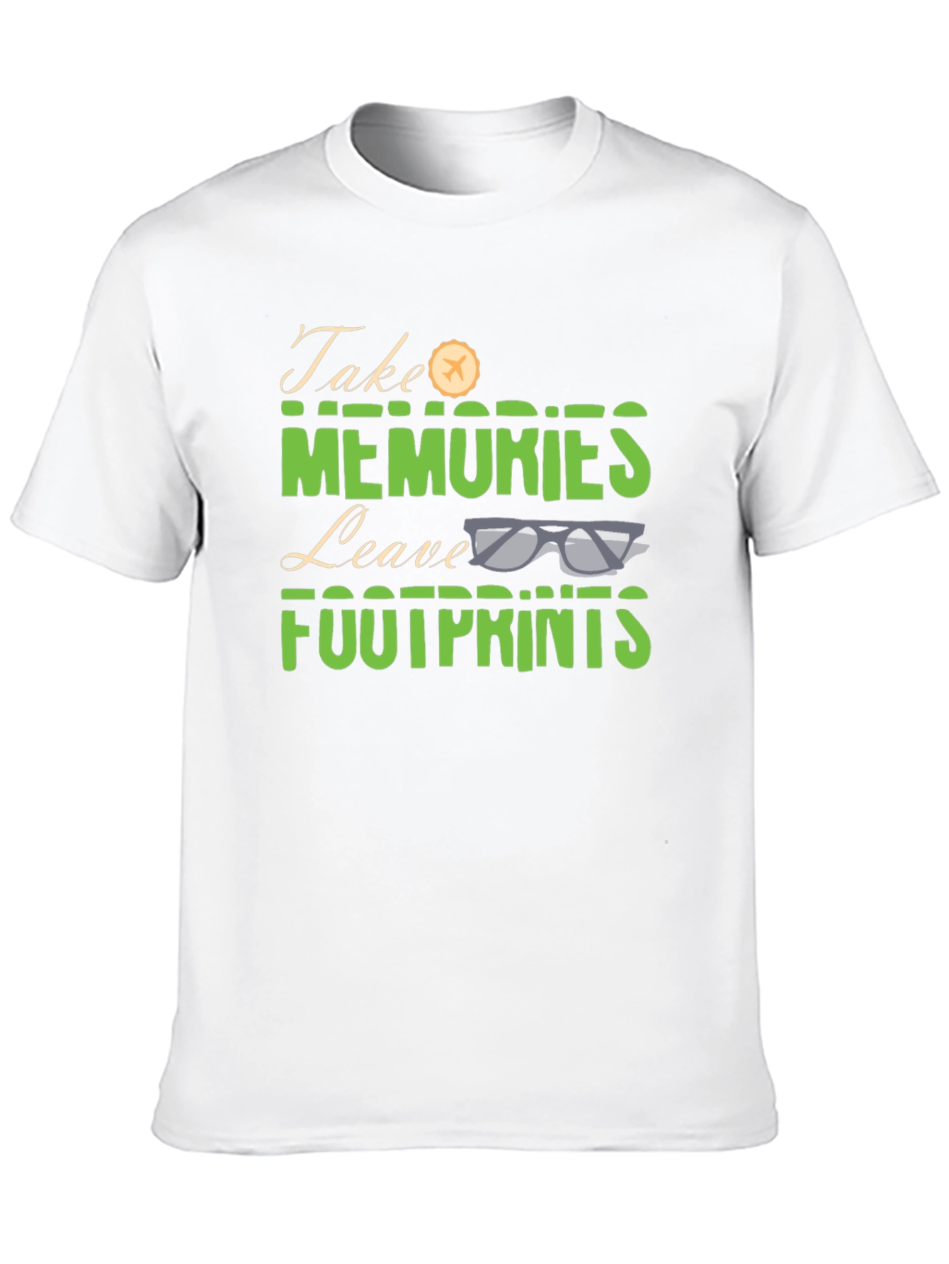 Camiseta Negra Take Memories Leave Footprints