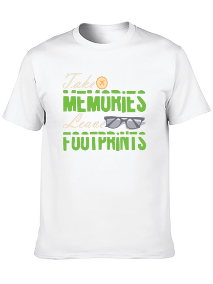 Camiseta Negra Take Memories Leave Footprints