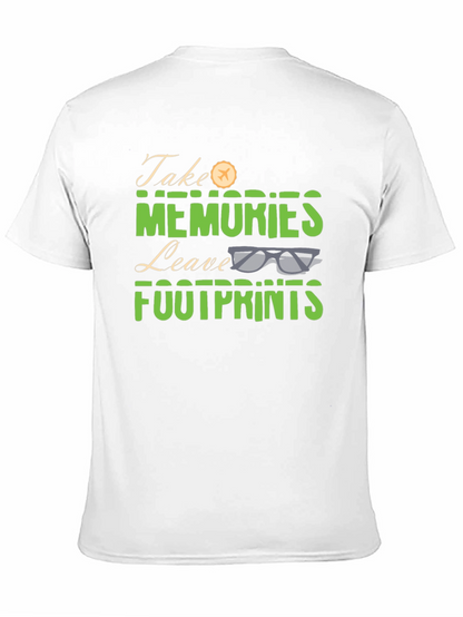 Camiseta Negra Take Memories Leave Footprints