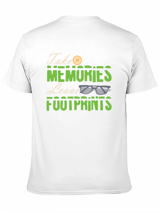 Camiseta Negra Take Memories Leave Footprints