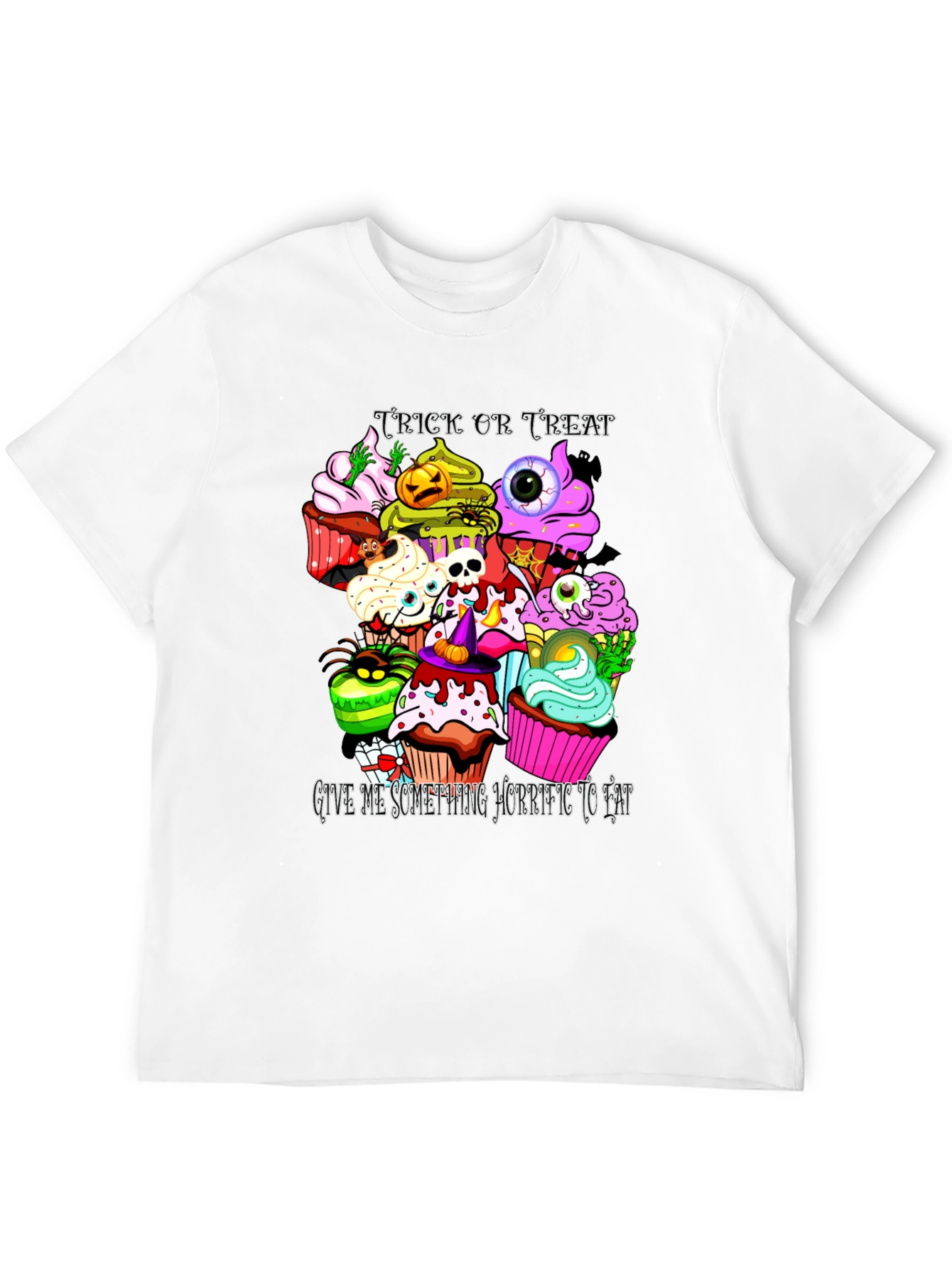 Camiseta Halloween Cupcakes Aterradores