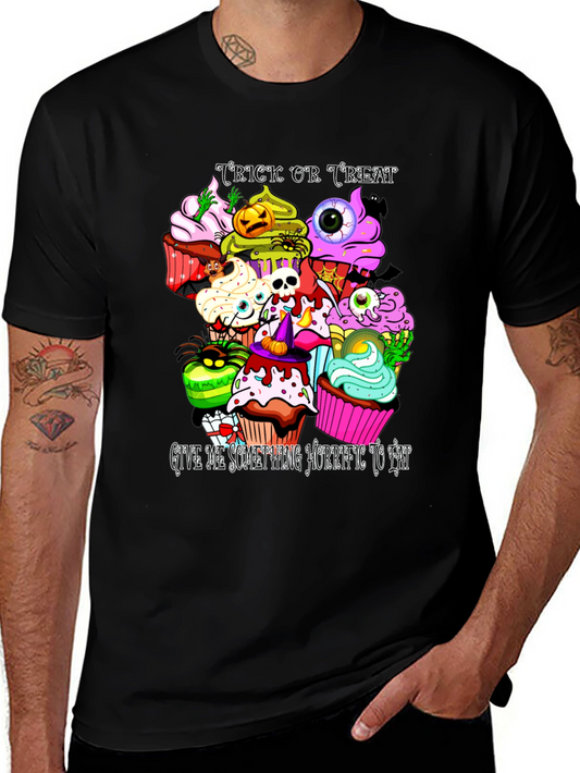 Camiseta Halloween Cupcakes Aterradores