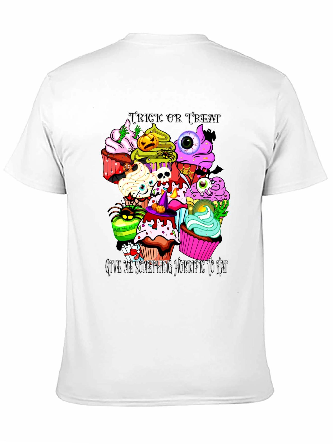 Camiseta Halloween Cupcakes Aterradores