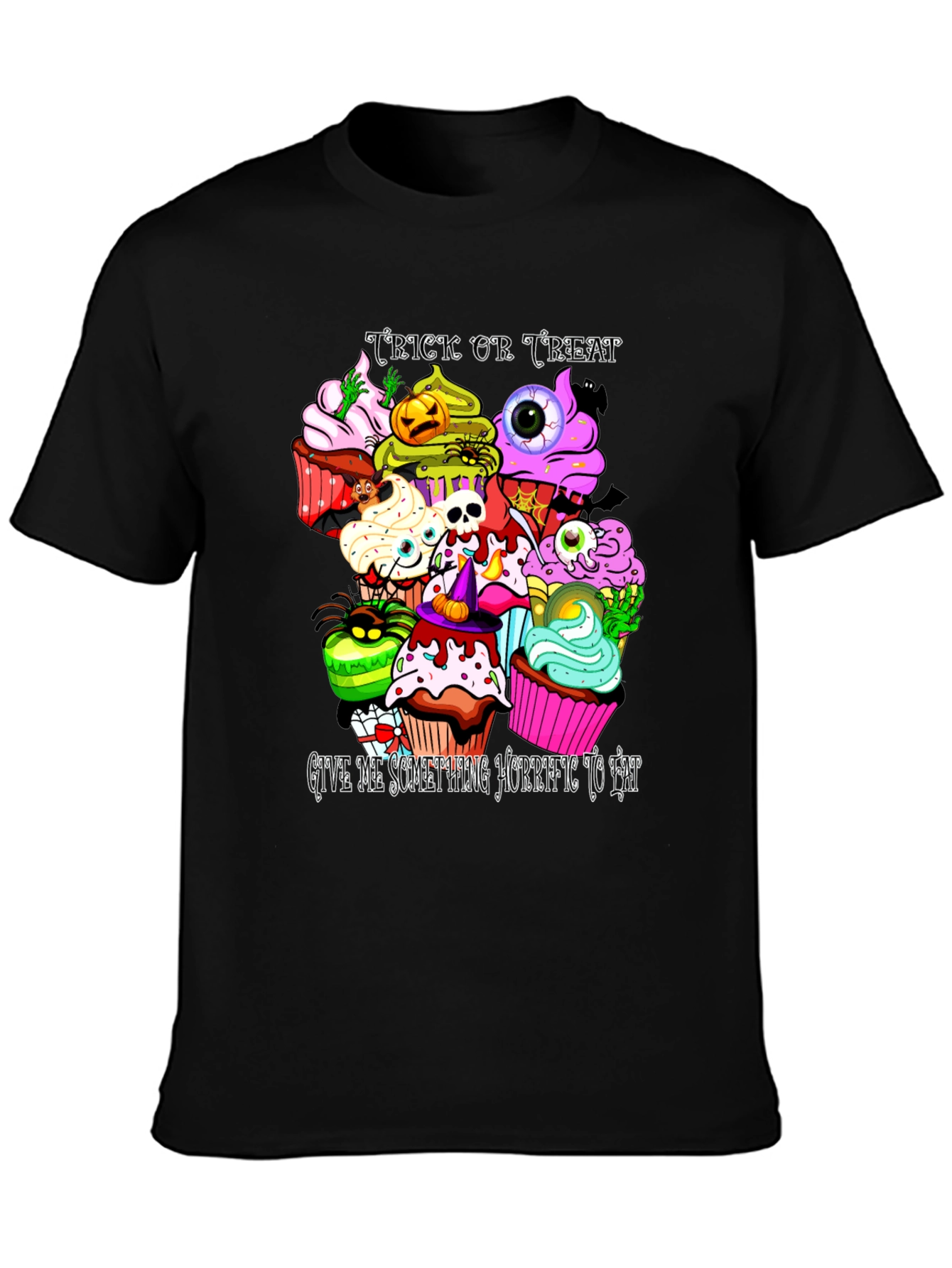Camiseta Halloween Cupcakes Aterradores