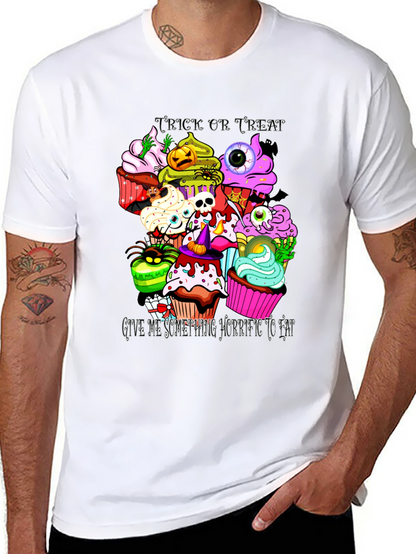 Camiseta Halloween Cupcakes Aterradores