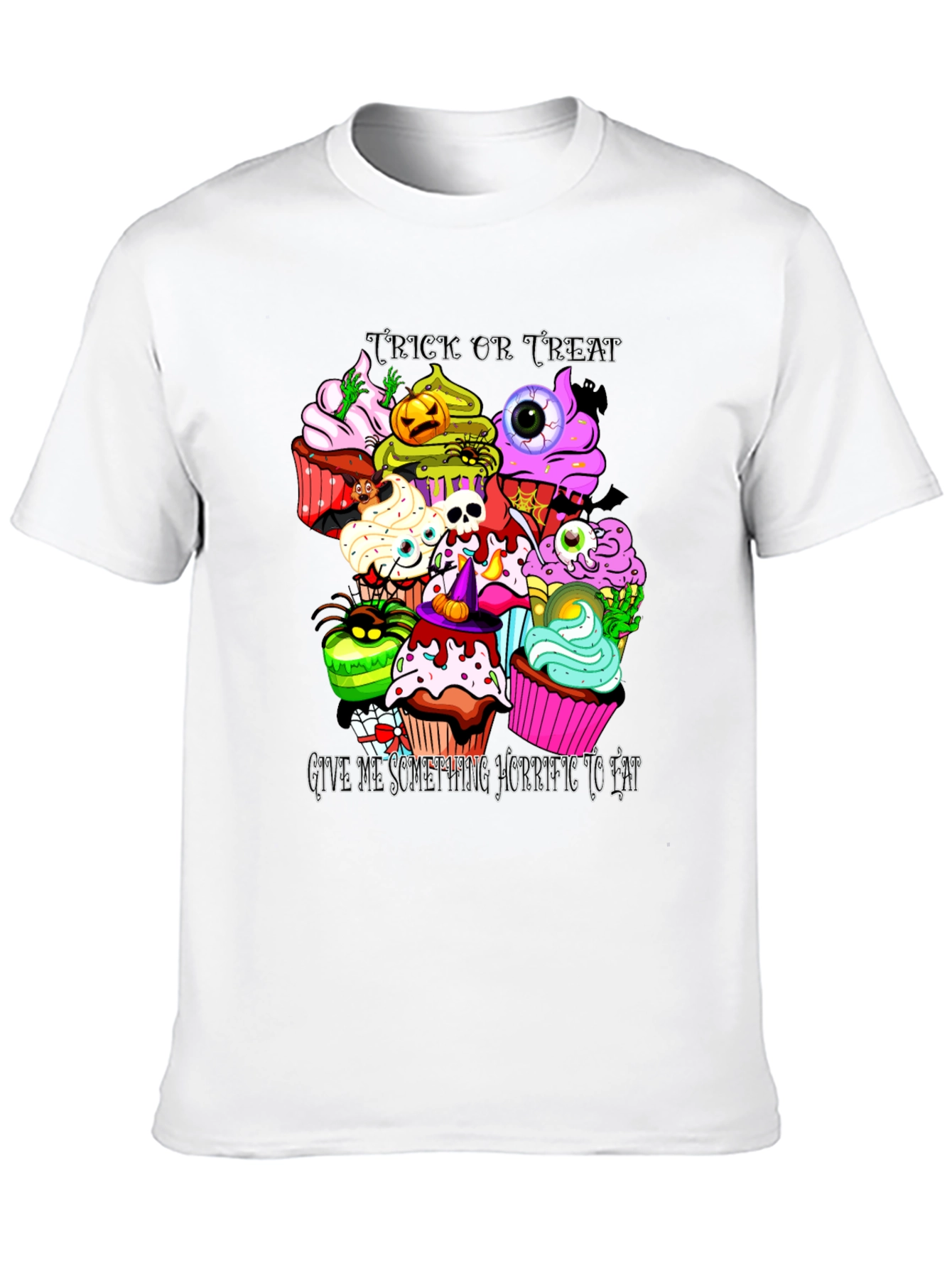 Camiseta Halloween Cupcakes Aterradores