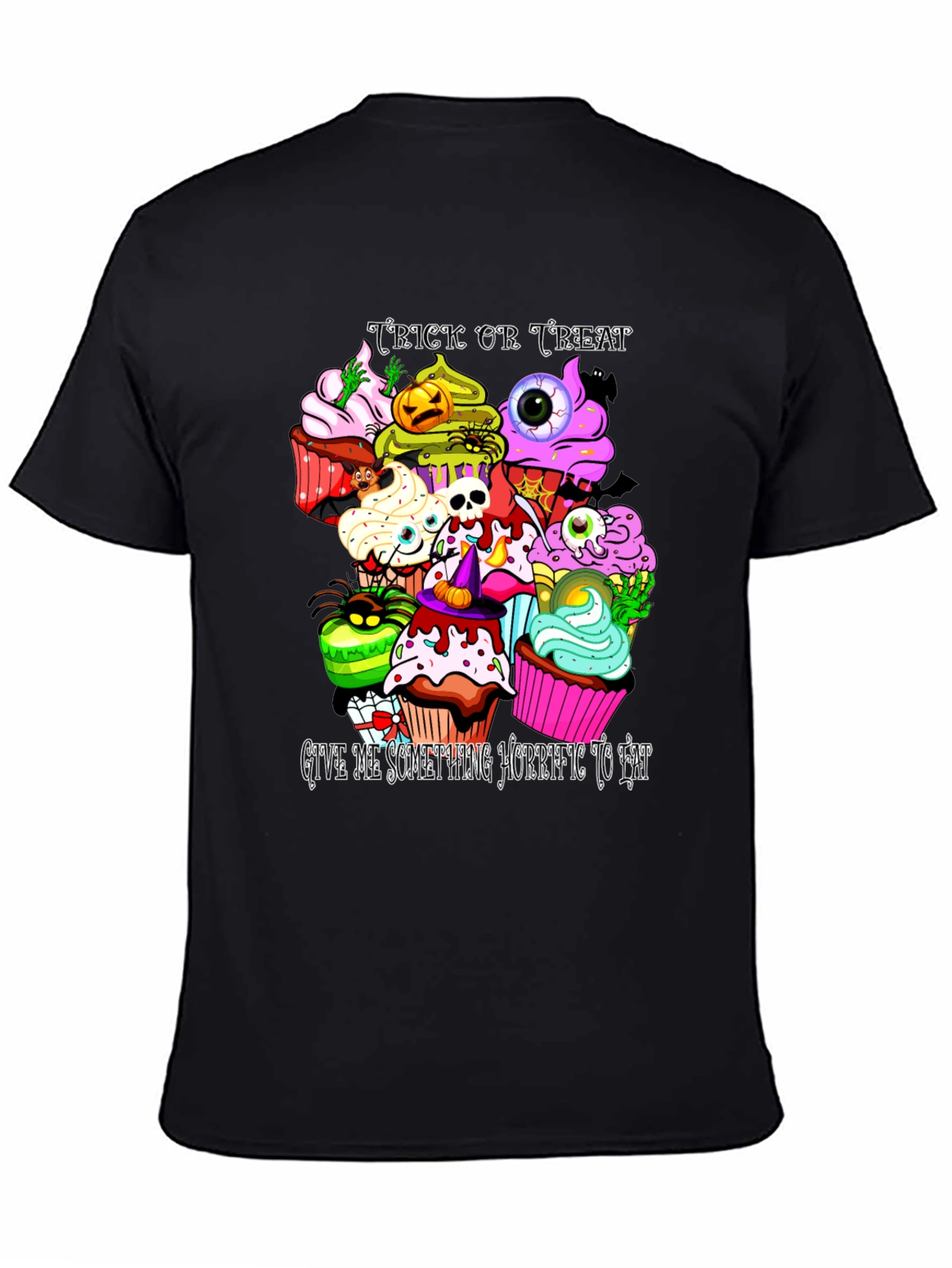 Camiseta Halloween Cupcakes Aterradores