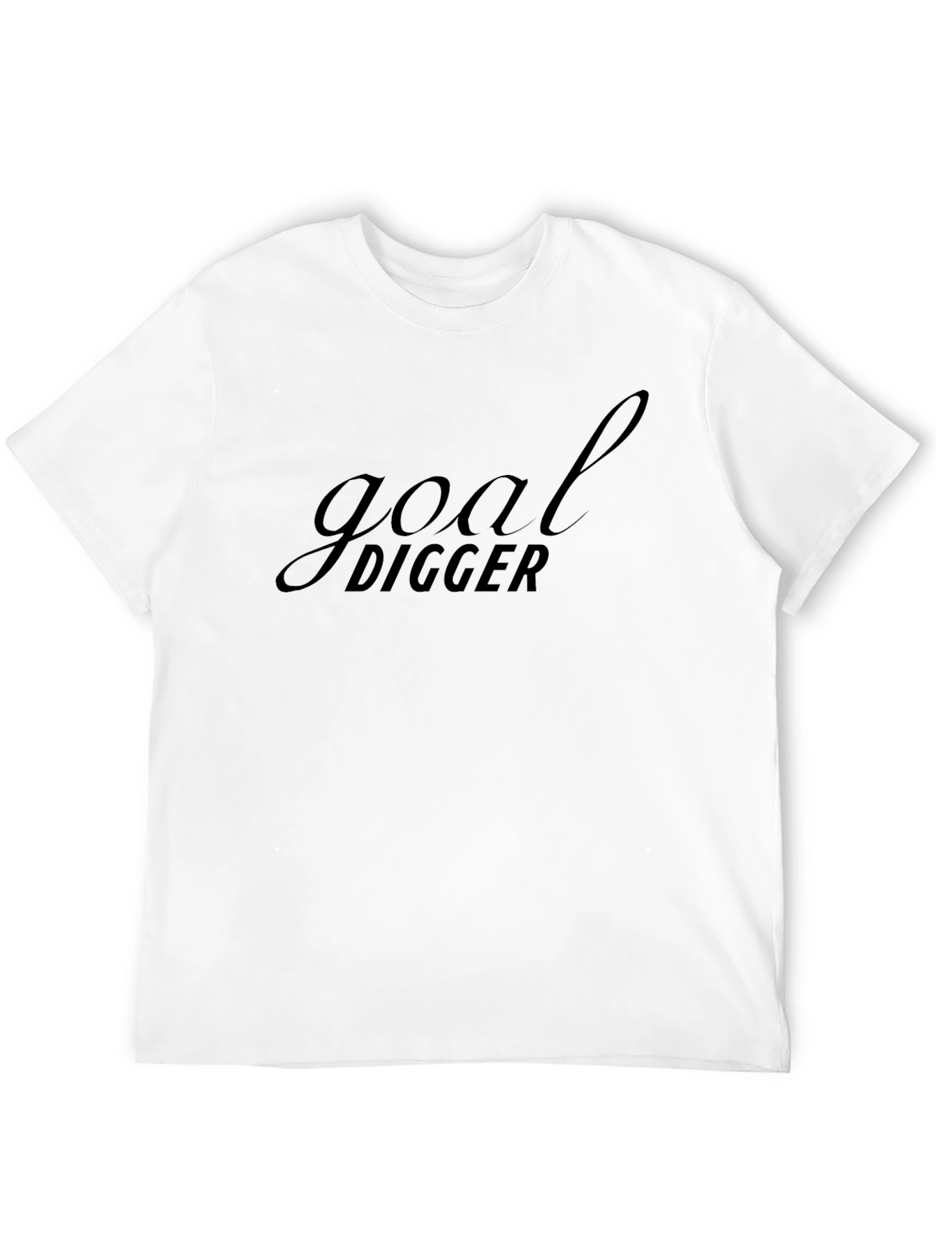 Camiseta Negra Goal Digger para Hombre