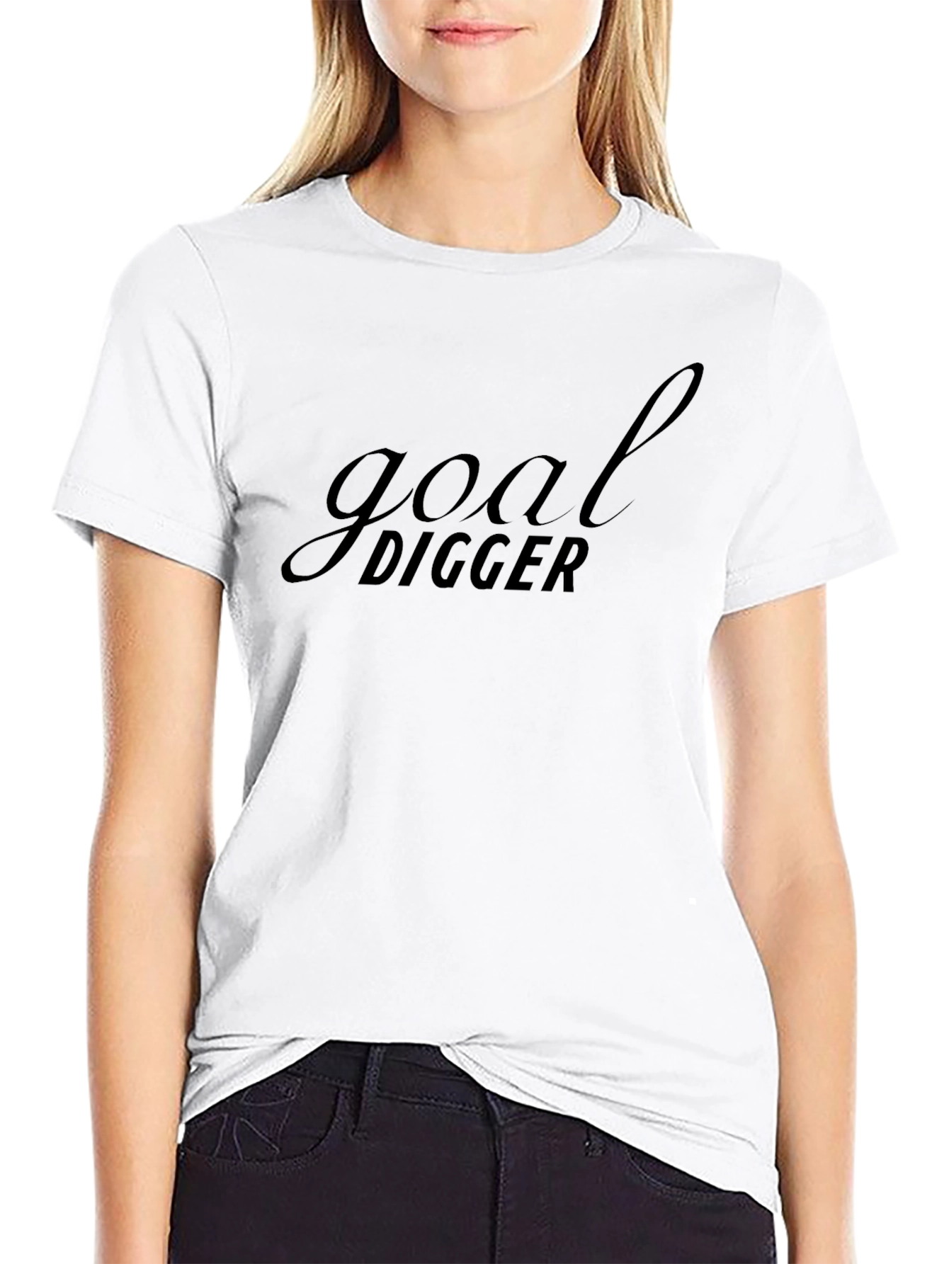 Camiseta Negra Goal Digger para Hombre