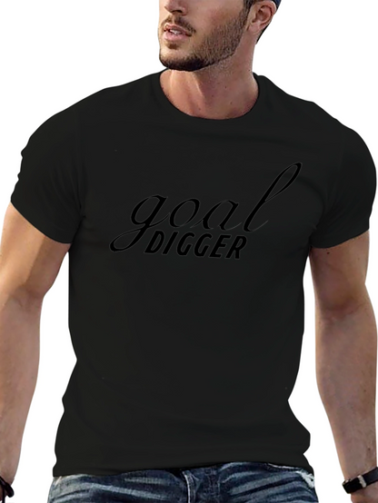 Camiseta Negra Goal Digger para Hombre