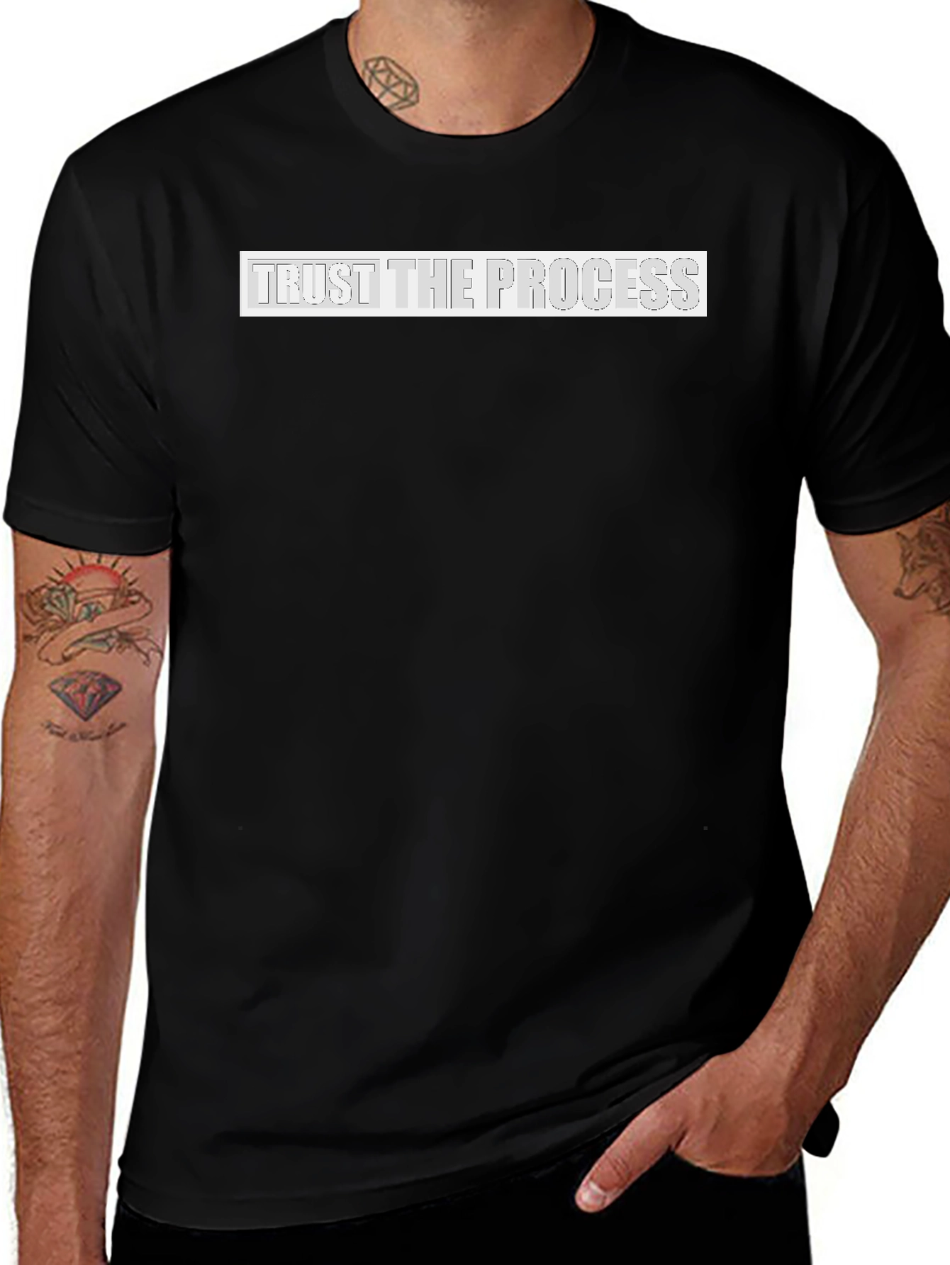 Camiseta Negra: Confía en el Proceso