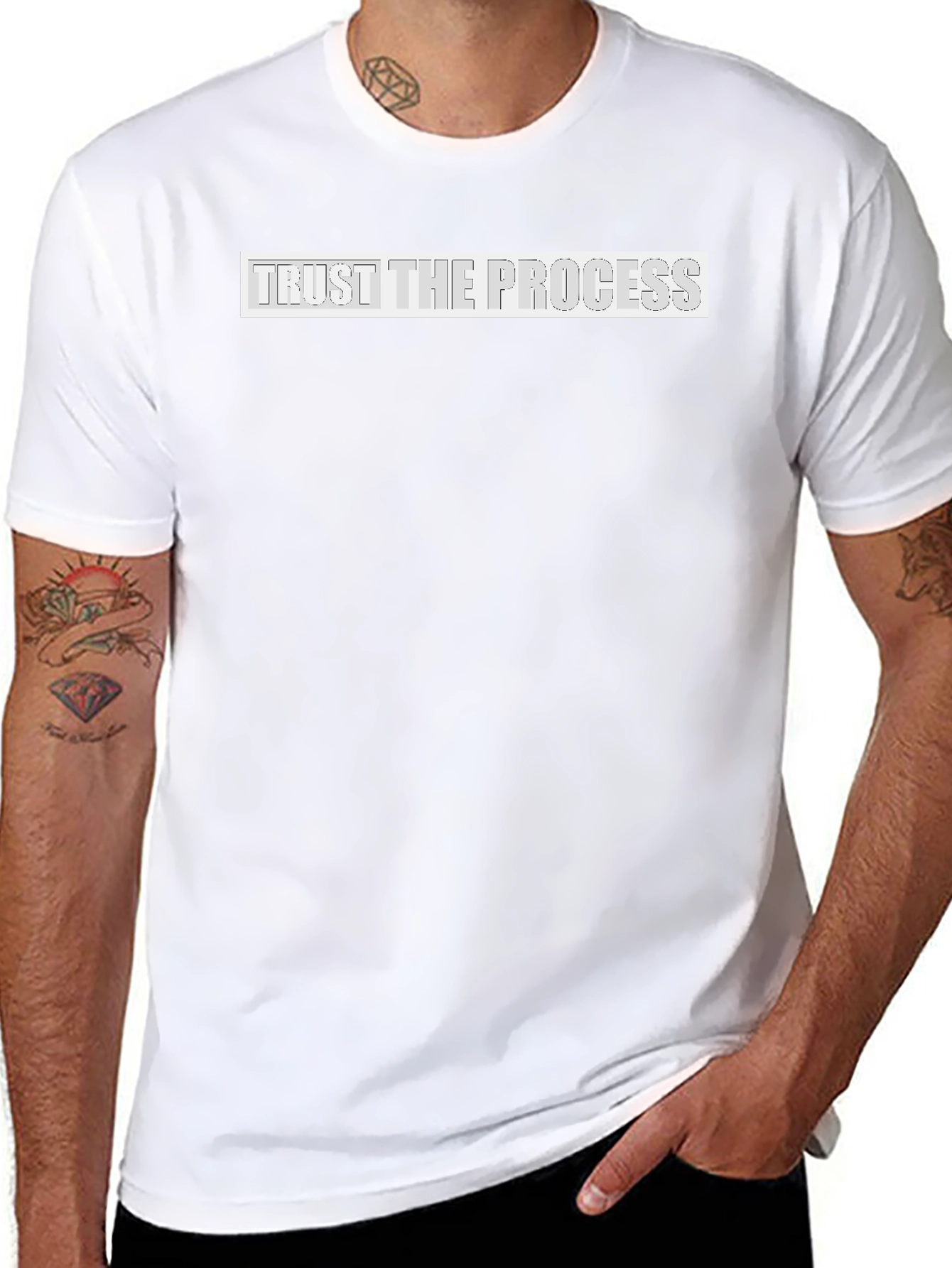 Camiseta Negra: Confía en el Proceso