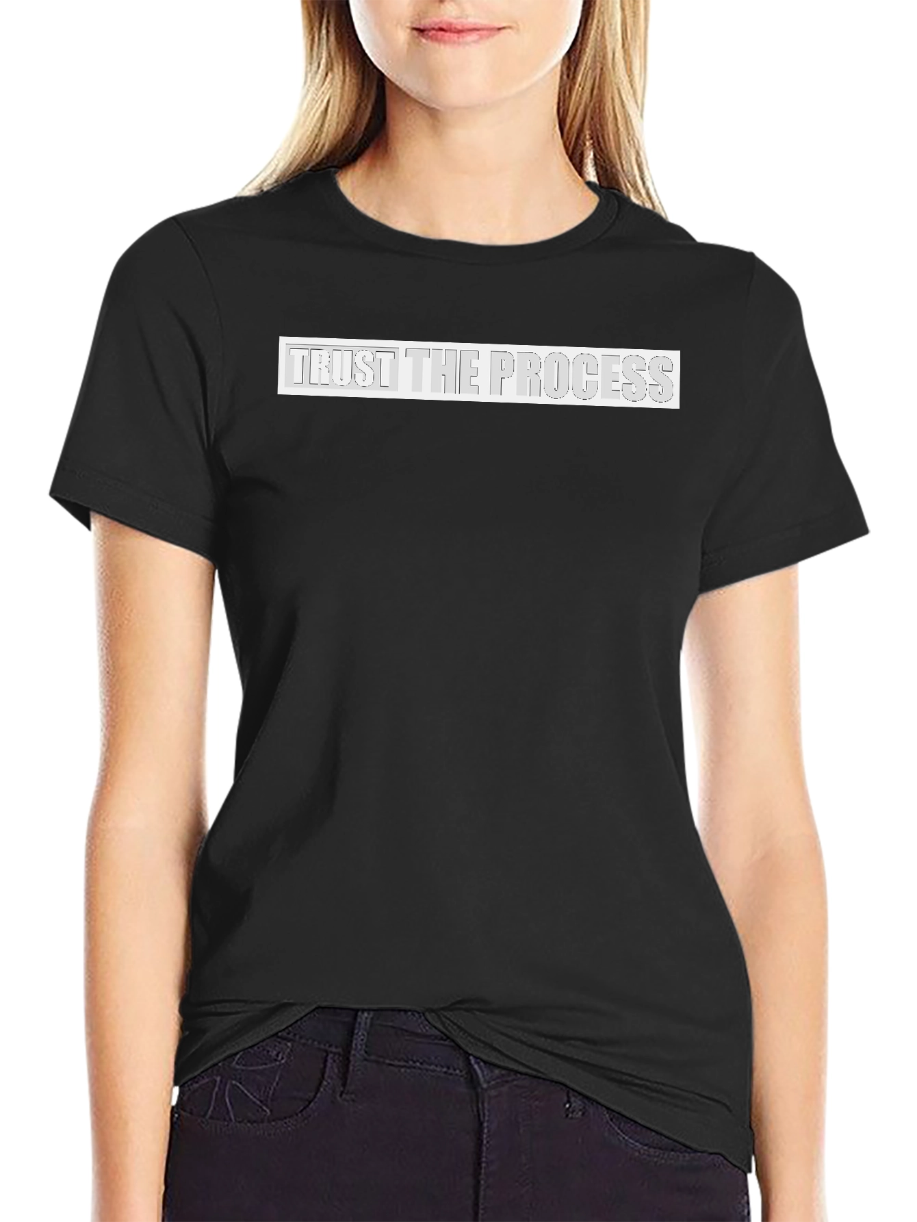 Camiseta Negra: Confía en el Proceso