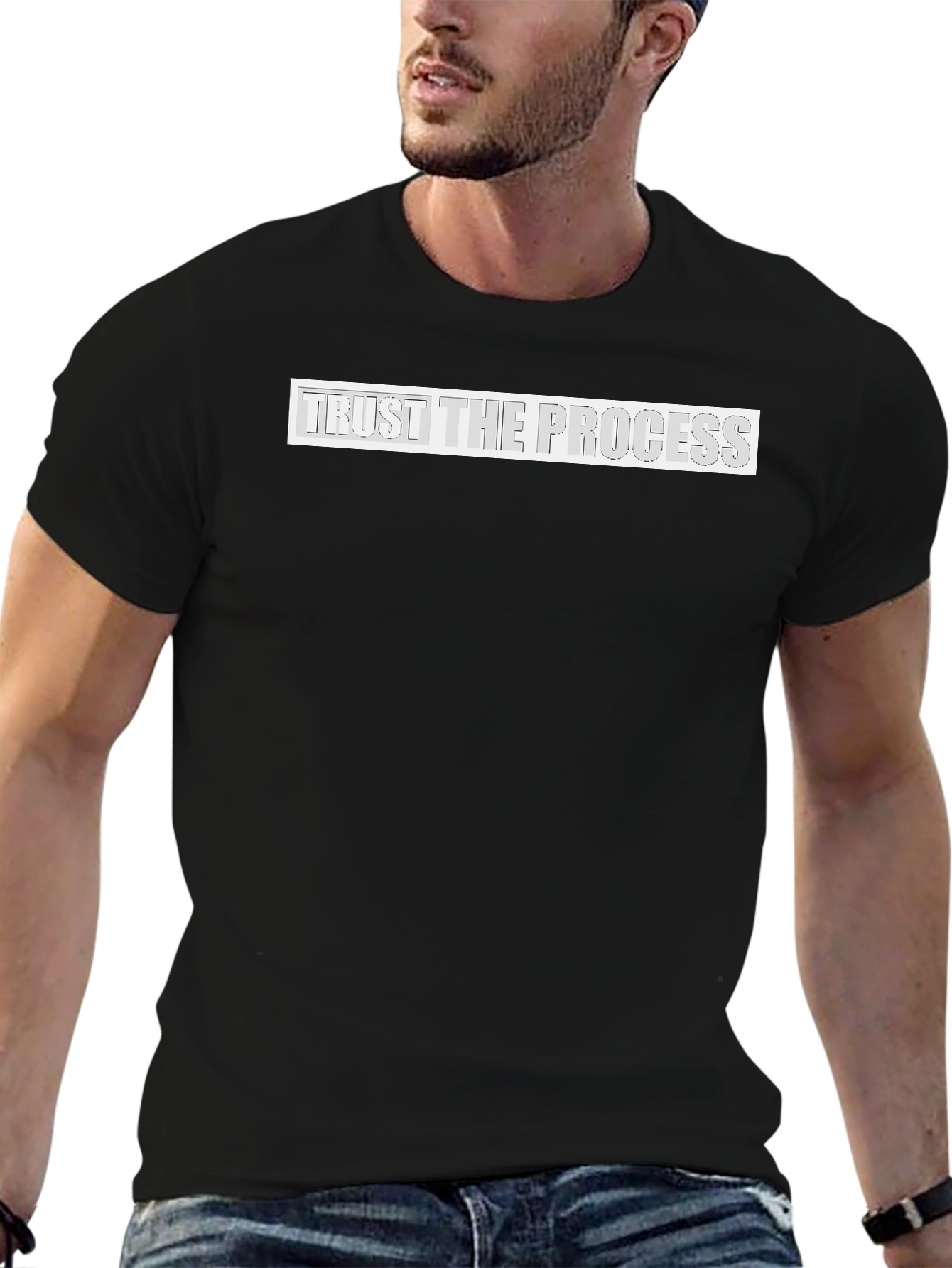 Camiseta Negra: Confía en el Proceso