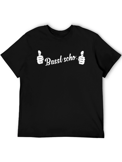 Camiseta Negra Basst scho. Pulgares Arriba