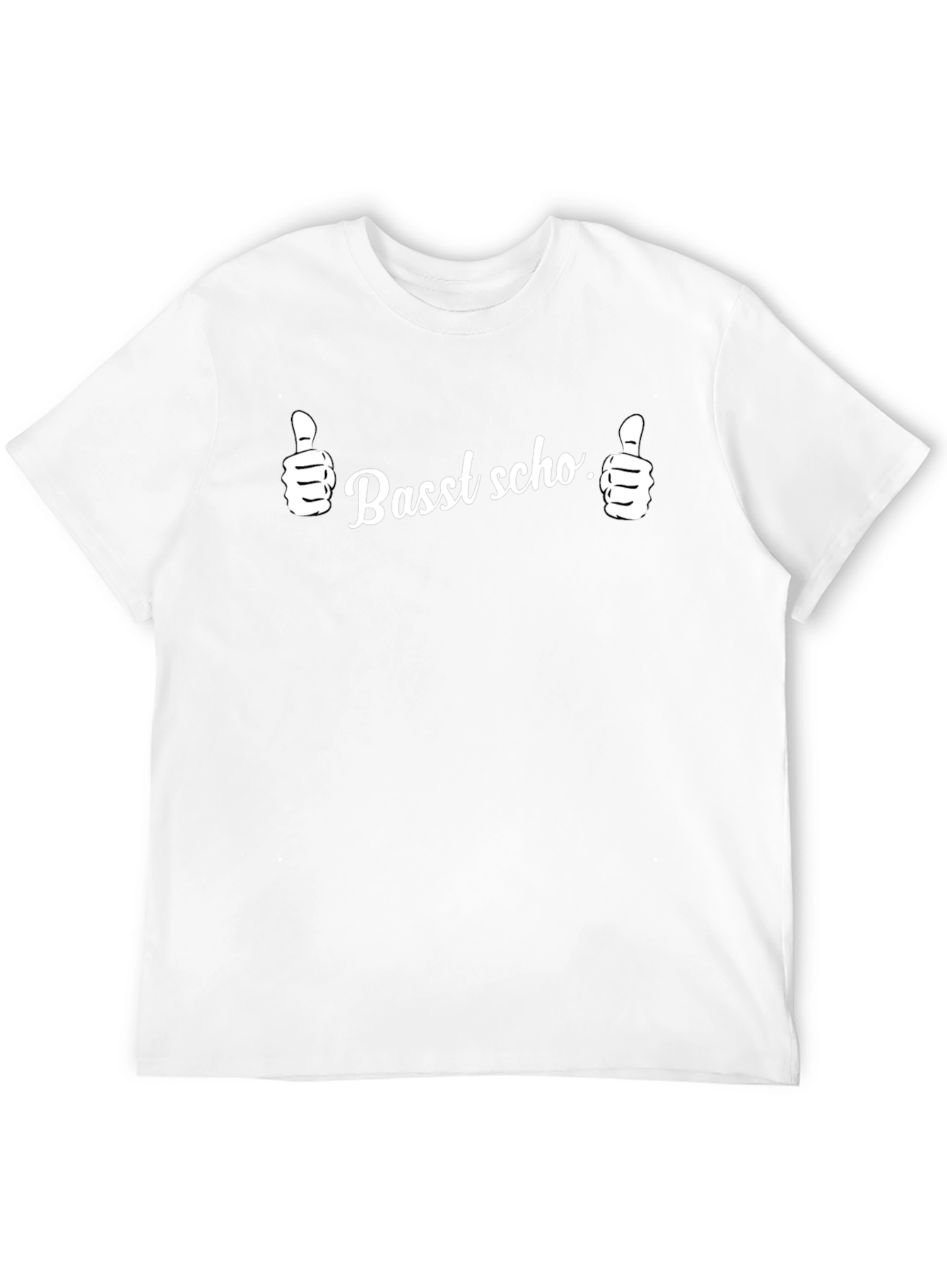 Camiseta Negra Basst scho. Pulgares Arriba