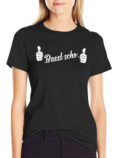 Camiseta Negra Basst scho. Pulgares Arriba