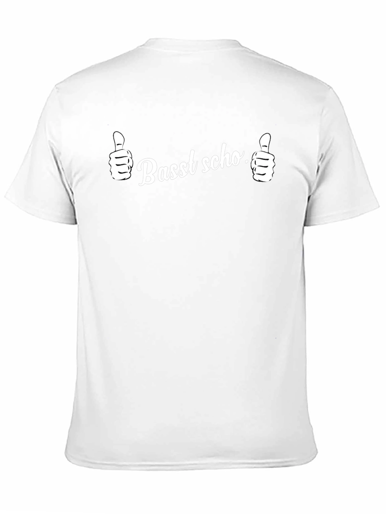 Camiseta Negra Basst scho. Pulgares Arriba