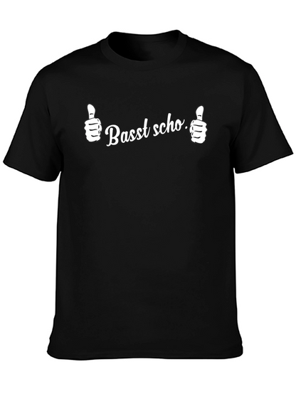 Camiseta Negra Basst scho. Pulgares Arriba