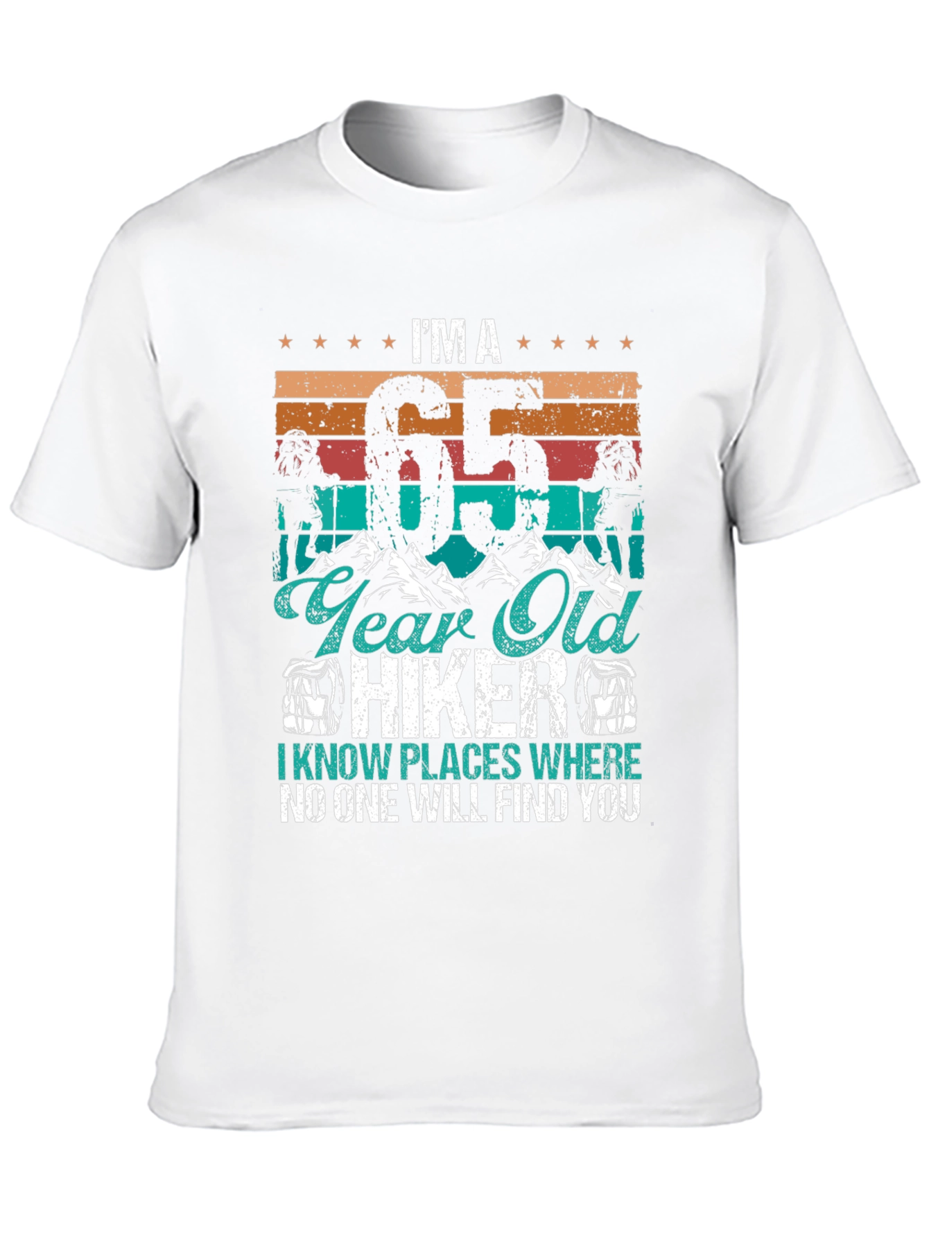 Camiseta Hiker 65 Años - Aventuras y Humor