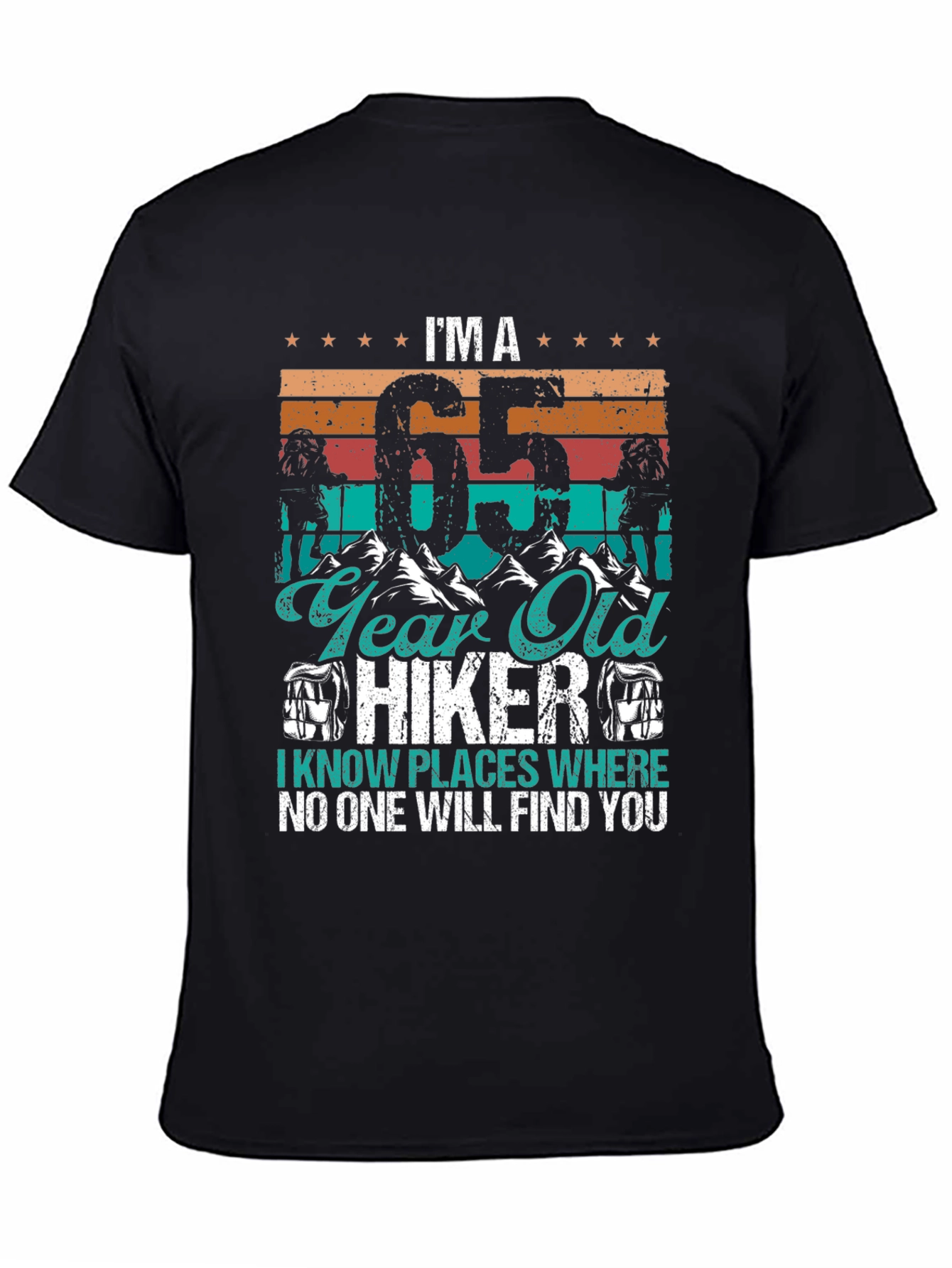 Camiseta Hiker 65 Años - Aventuras y Humor