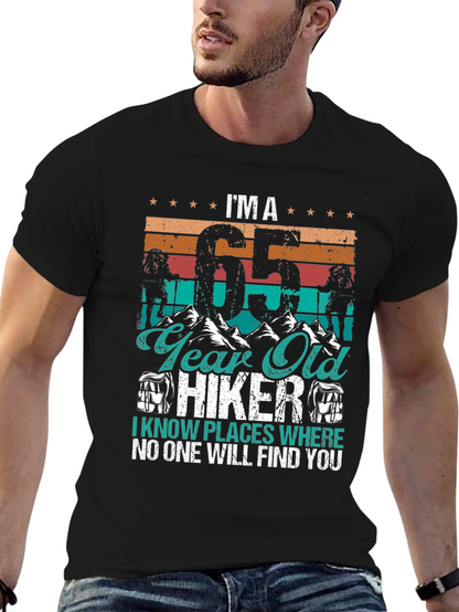 Camiseta Hiker 65 Años - Aventuras y Humor