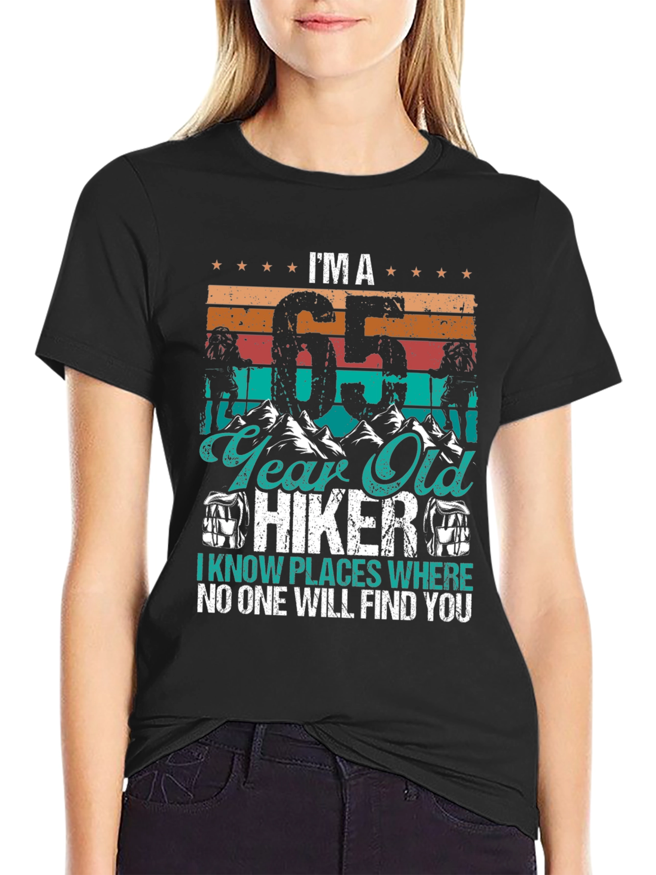 Camiseta Hiker 65 Años - Aventuras y Humor