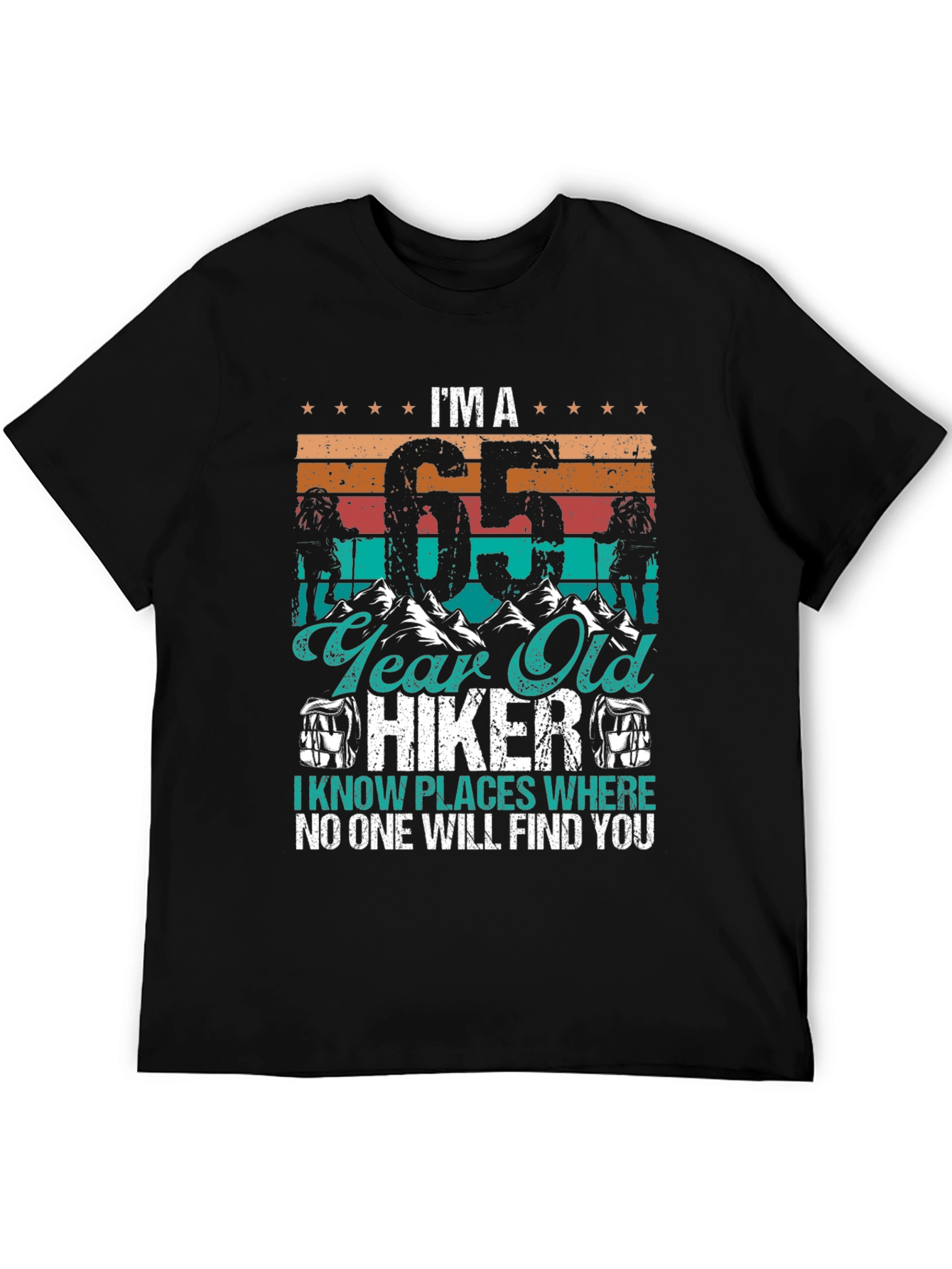 Camiseta Hiker 65 Años - Aventuras y Humor