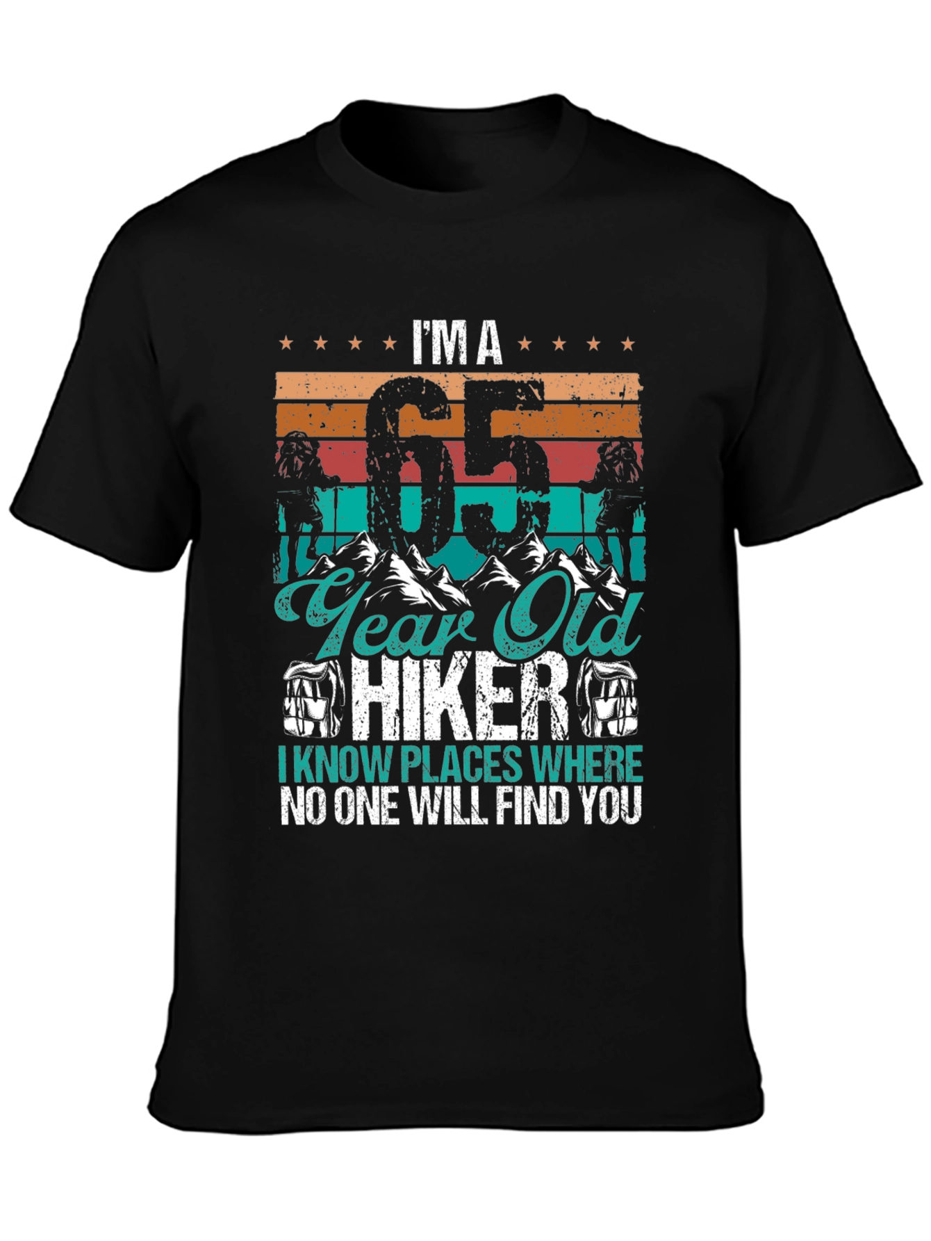 Camiseta Hiker 65 Años - Aventuras y Humor