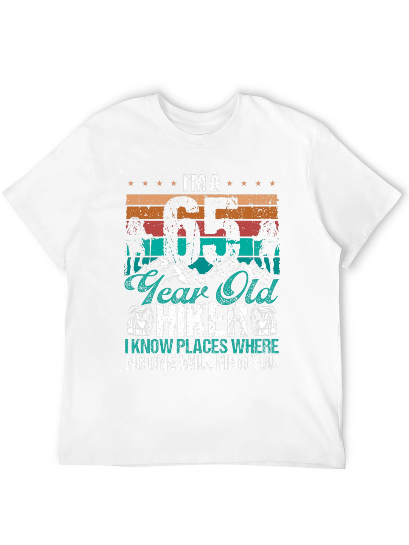 Camiseta Hiker 65 Años - Aventuras y Humor