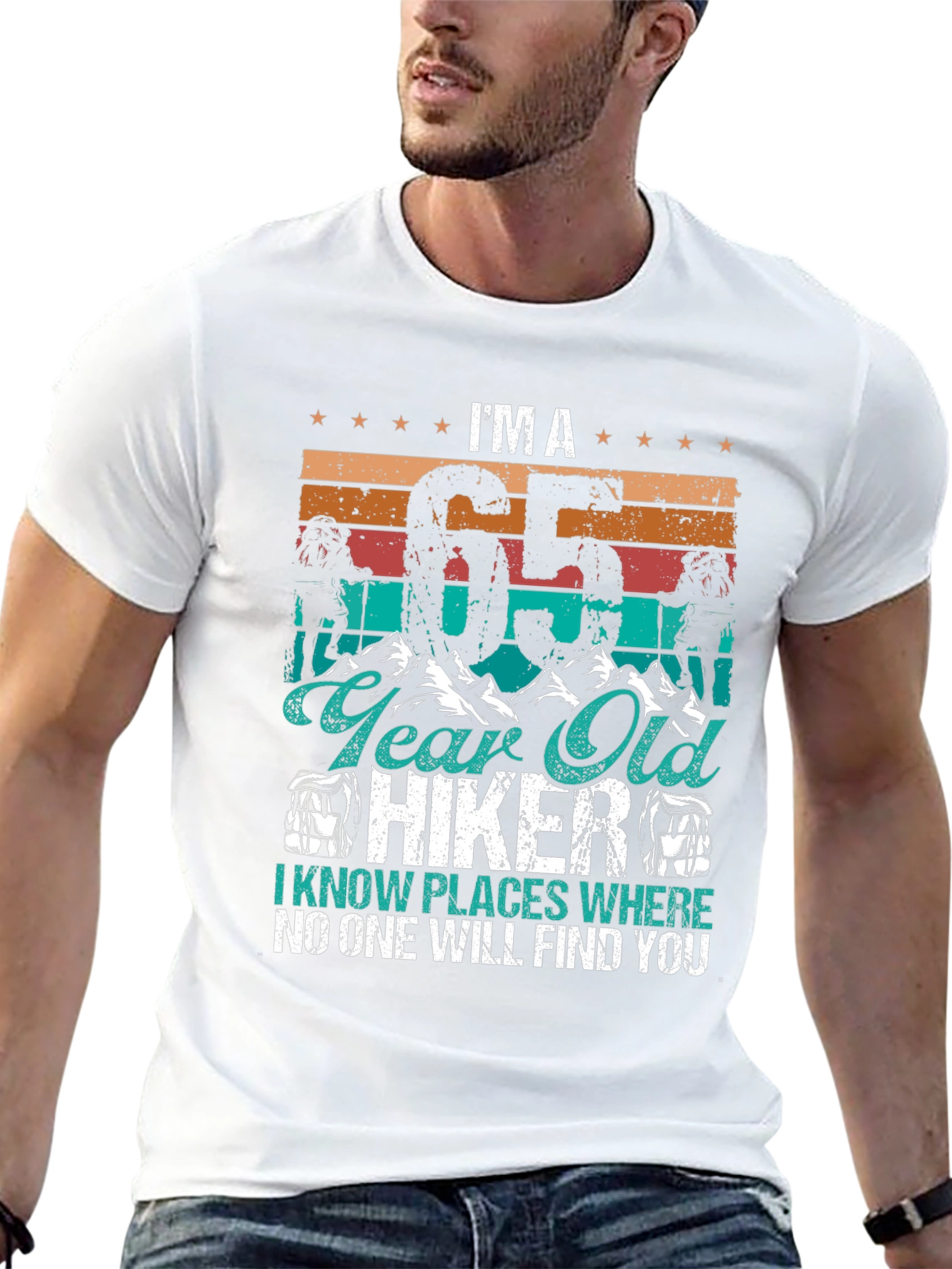 Camiseta Hiker 65 Años - Aventuras y Humor
