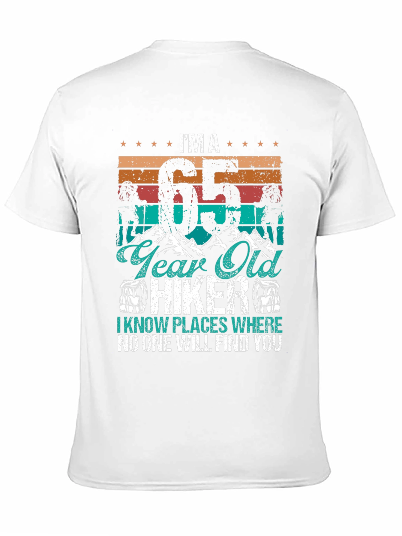 Camiseta Hiker 65 Años - Aventuras y Humor