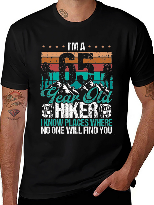 Camiseta Hiker 65 Años - Aventuras y Humor