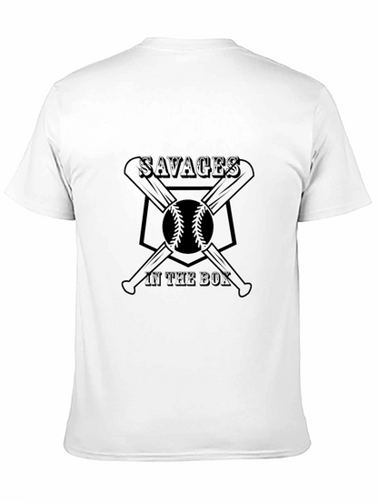 Camiseta Negra Savages in the Box Béisbol