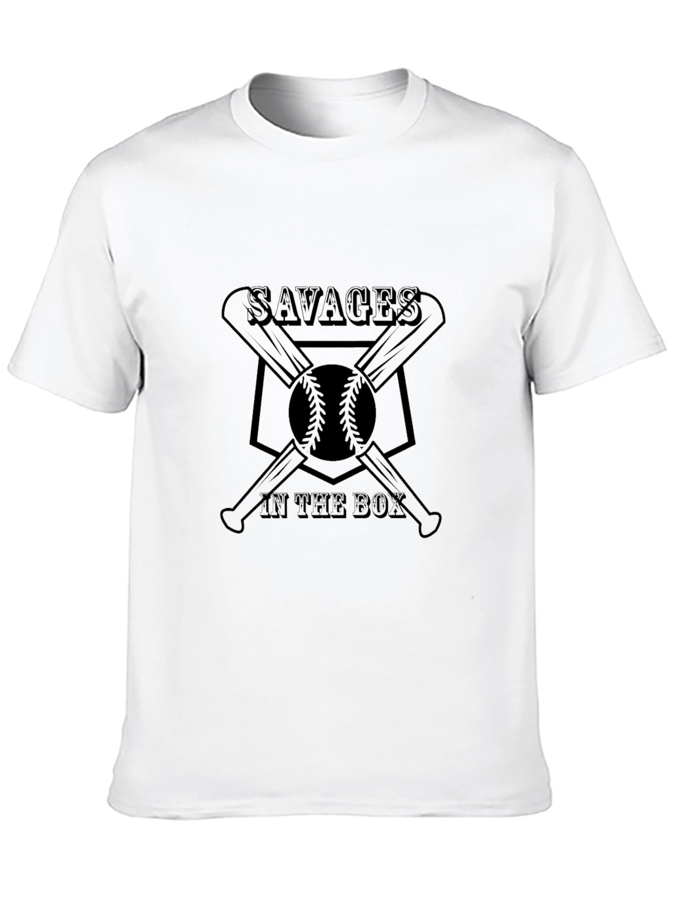 Camiseta Negra Savages in the Box Béisbol