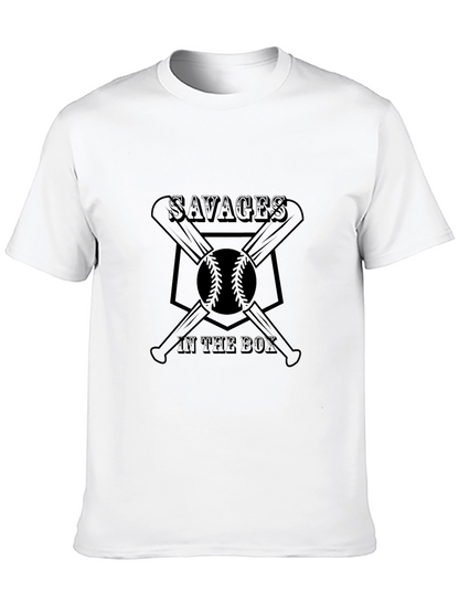 Camiseta Negra Savages in the Box Béisbol