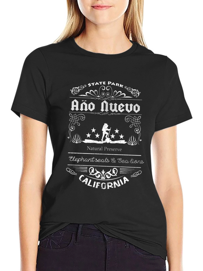 Camiseta Negra Año Nuevo California State Park